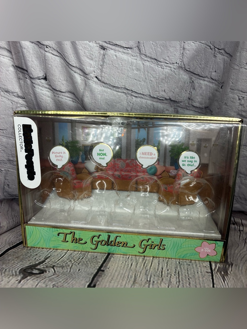 5/$20 EMPTY Fisher Price Little People Golden Girls Collector’s Container ONLY
